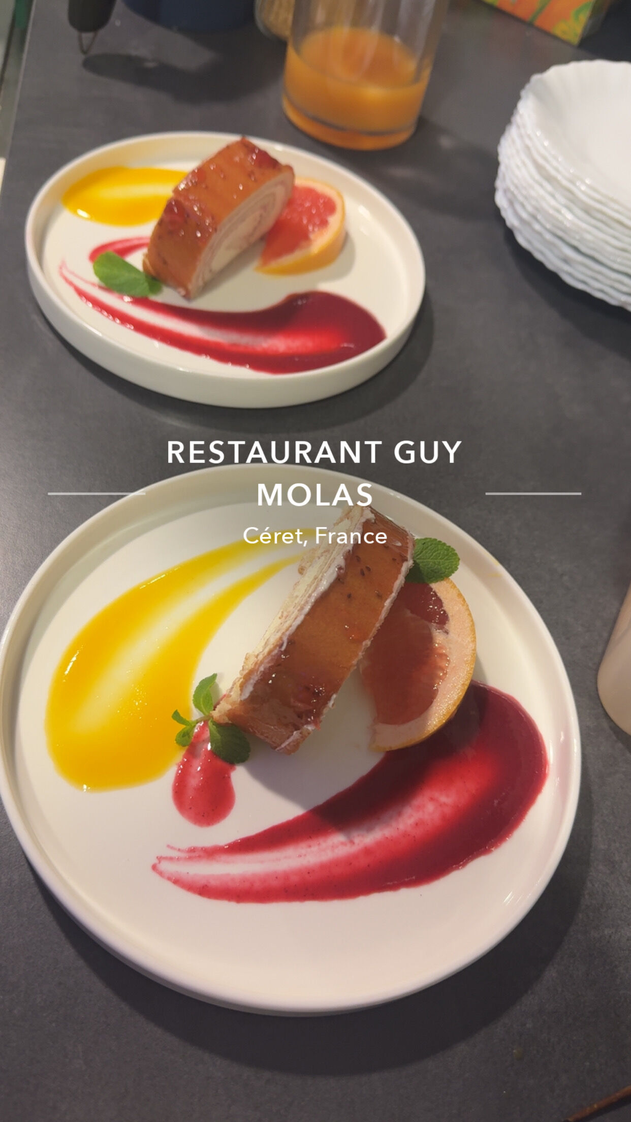 Bras de Vénus à la framboise