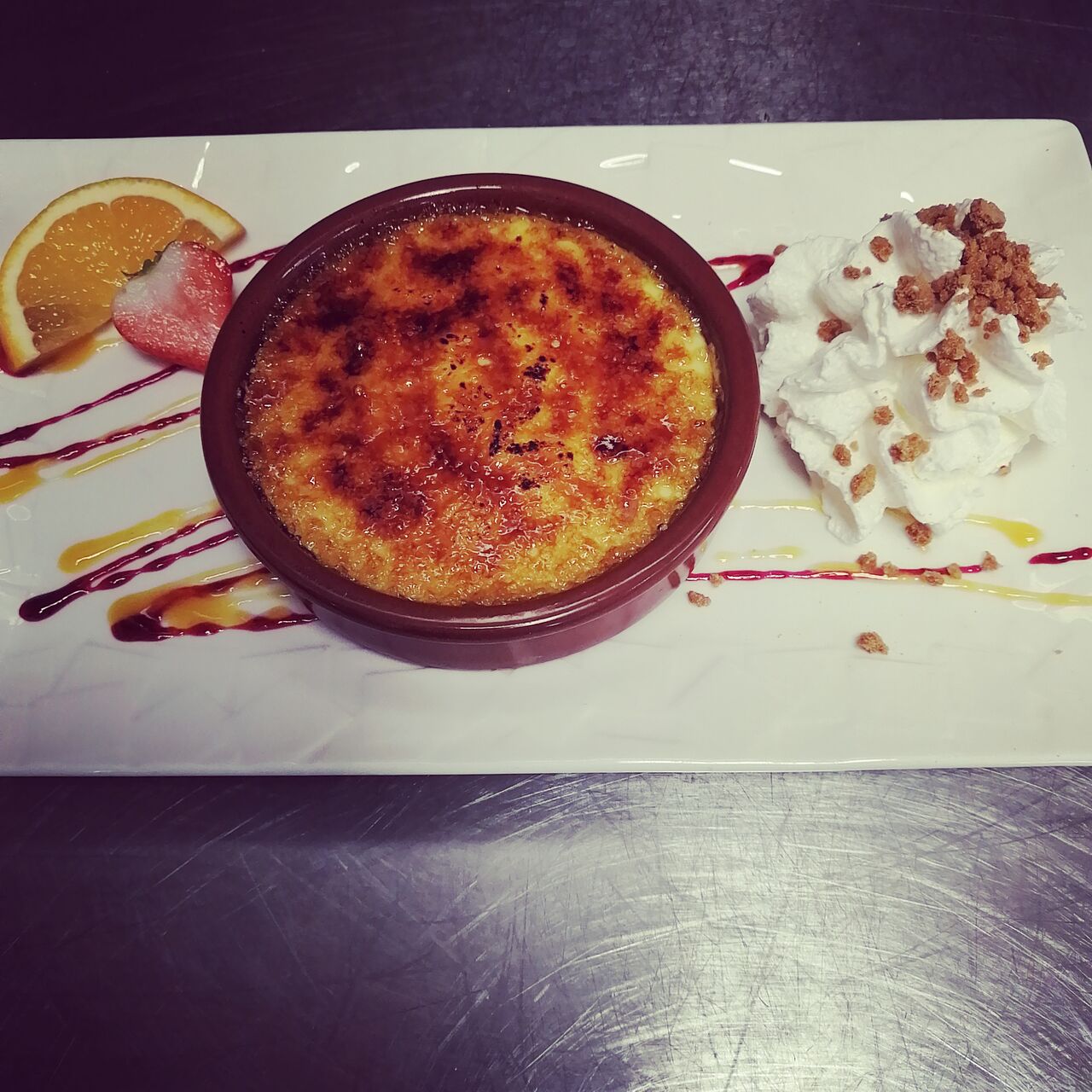 Crème catalane glacée